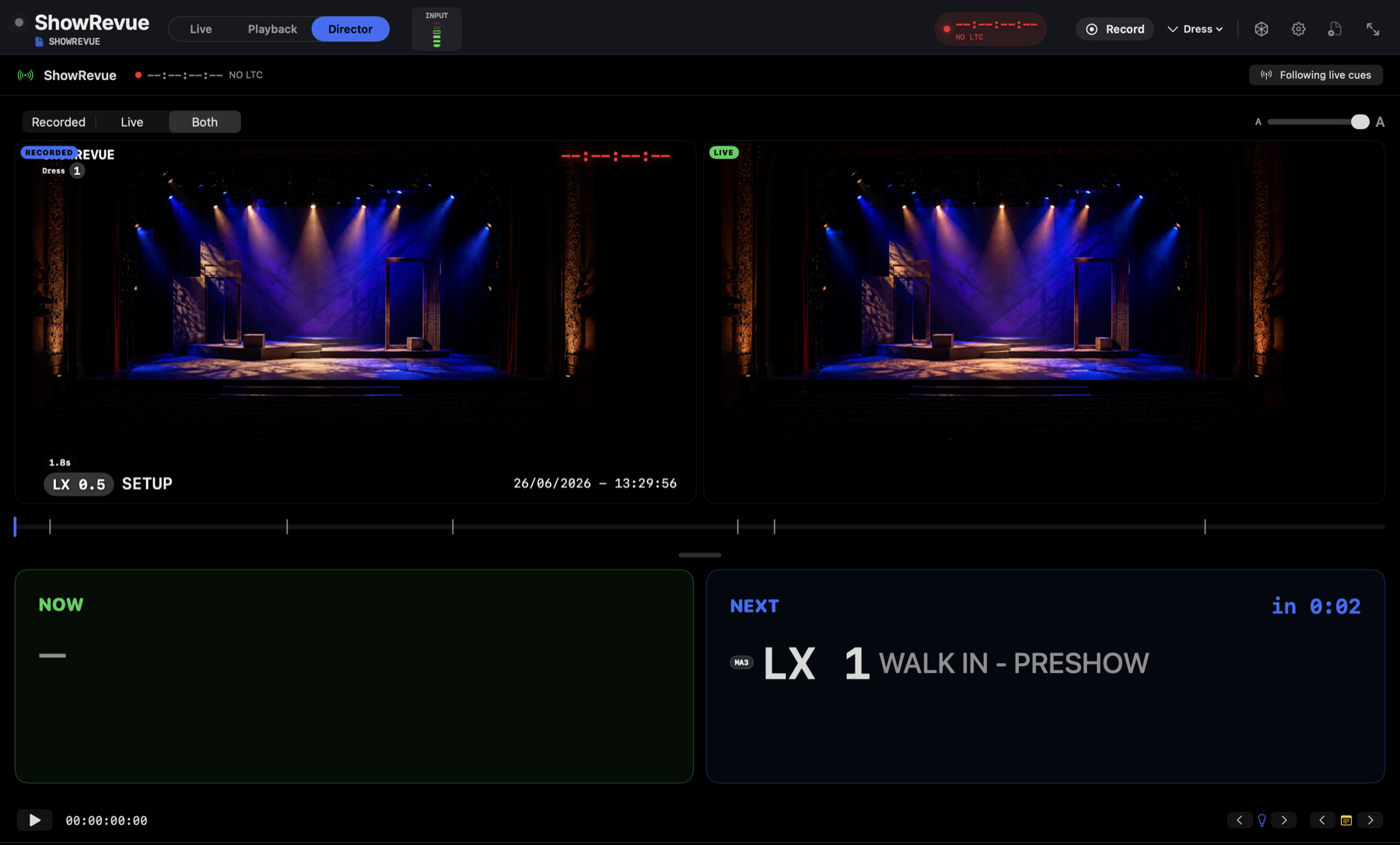 Director view, Both feed